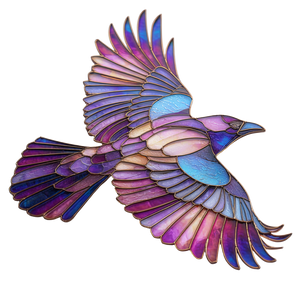 Raven Suncatcher Art Vinyl Car Decal Sticker – Waterproof & UV-Resistant 3.4133333333333336"