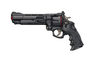 Sci-Fi Revolver V3 Vinyl Car Decal Sticker – Waterproof & UV-Resistant 2.986666666666667"