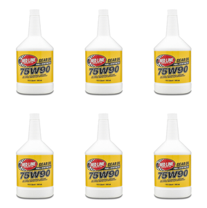 6x High Performance 75W-90 GL-5 Synthetic Gear Oil | 1 Quart | For Limited Slip Differentials & Manual Transmissions