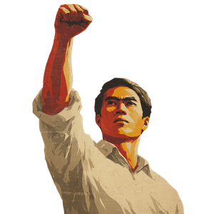 Heroic Asian Man V2 Vinyl Car Decal Sticker – Waterproof & UV-Resistant 3.4133333333333336"