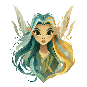 Elemental Fairy Illustration Vinyl Car Decal Sticker – Waterproof & UV-Resistant 3.4133333333333336"