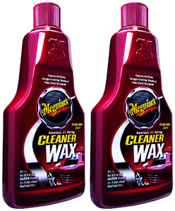 2x Meguiars Classic Series Car Wax | Cleans & Protects in One Step | 16oz Liquid Bottle