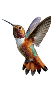 Hummingbird In Flight V7 Vinyl Car Decal Sticker – Waterproof & UV-Resistant 9.706666666666667"