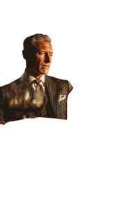 Sophisticated Man Portrait Vinyl Car Decal Sticker – Waterproof & UV-Resistant 4.8533333333333335"