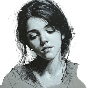 Sfumato Female Face Vinyl Car Decal Sticker – Waterproof & UV-Resistant 6.826666666666667"