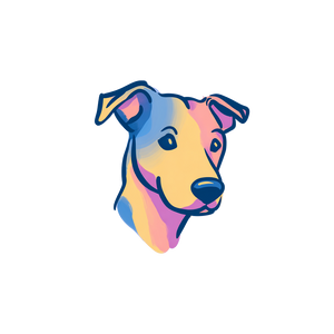 Minimalist Dog Icon Vinyl Car Decal Sticker – Waterproof & UV-Resistant 3.4133333333333336"