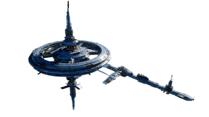 Futuristic Space Station V16 Vinyl Car Decal Sticker – Waterproof & UV-Resistant 5.4