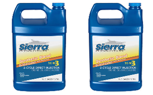 2x High Performance Synthetic Blend Marine Oil | TC-W3 Certified | 1 Gallon Jug | NMMA/JASO/ISO/API | Reduces Ring Sticking & Deposit Formation