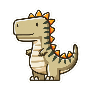 Dinosaur Sticker Sheet Vinyl Car Decal Sticker – Waterproof & UV-Resistant 6.826666666666667"
