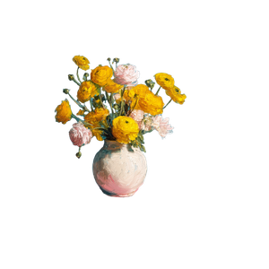 Flowers In Vase V6 Vinyl Car Decal Sticker – Waterproof & UV-Resistant 3.4133333333333336"