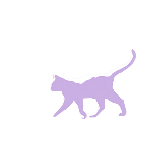 White Cat Silhouette Vinyl Car Decal Sticker – Waterproof & UV-Resistant 3.4133333333333336"