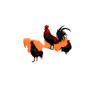 Rooster In Sun Vinyl Car Decal Sticker – Waterproof & UV-Resistant 3.4133333333333336"