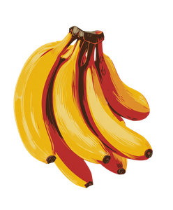Retro Banana Bunch Vinyl Car Decal Sticker – Waterproof & UV-Resistant 8.0"