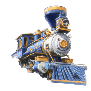 Cartoon Train V2 Vinyl Car Decal Sticker – Waterproof & UV-Resistant 3.4133333333333336"