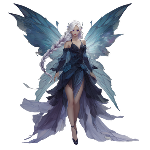 Dark Fairy Character Vinyl Car Decal Sticker – Waterproof & UV-Resistant 3.4133333333333336"