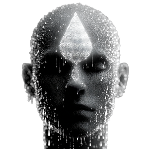 Glowing Biometric Head Vinyl Car Decal Sticker – Waterproof & UV-Resistant 6.826666666666667"