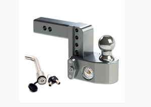 Ultimate Trailer Towing Confidence | Weigh Safe Ball Mount | Fits 2 Inch Receiver | 12500lbs Capacity | Adjustable with Tongue Weight Scale | Stainless Steel | V5 & J684 Certified