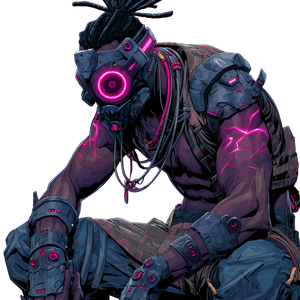 Dark Cyborg Cyclops V2 Vinyl Car Decal Sticker – Waterproof & UV-Resistant 3.4133333333333336"