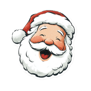 Cartoon Santa Claus V16 Vinyl Car Decal Sticker – Waterproof & UV-Resistant 3.4133333333333336"
