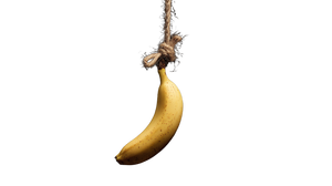 Suspended Banana Vinyl Car Decal Sticker – Waterproof & UV-Resistant 5.4