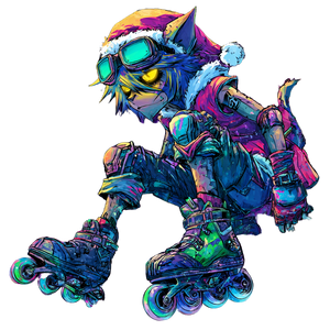 Chibi Catboy Skater Vinyl Car Decal Sticker – Waterproof & UV-Resistant 3.4133333333333336"