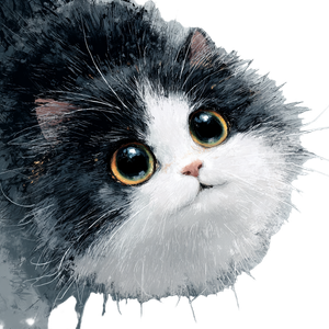 Cute Cat V211 Vinyl Car Decal Sticker – Waterproof & UV-Resistant 3.4133333333333336"