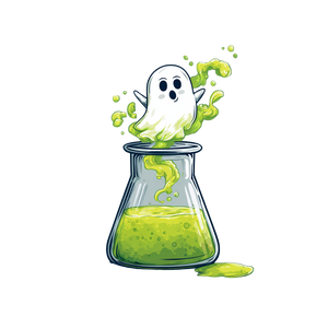Ghostly Beaker V2 Vinyl Car Decal Sticker – Waterproof & UV-Resistant 6.826666666666667"