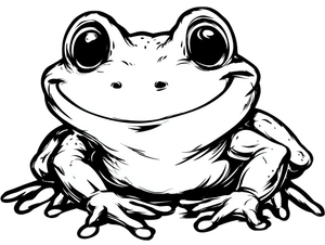 Happy Frog V3 Vinyl Car Decal Sticker – Waterproof & UV-Resistant 6.1866666666666665"