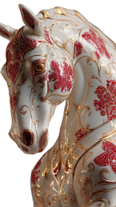 Porcelain Mandalorian Horse Vinyl Car Decal Sticker – Waterproof & UV-Resistant 9.706666666666667"