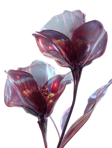 Futuristic Organic Flowers Vinyl Car Decal Sticker – Waterproof & UV-Resistant 4.1066666666666665"