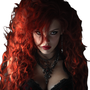 Red-Haired Vampire V5 Vinyl Car Decal Sticker – Waterproof & UV-Resistant 3.4133333333333336"