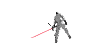 Cyberpunk Sci-Fi Warrior V2 Vinyl Car Decal Sticker – Waterproof & UV-Resistant 2.72"