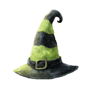 Halloween Witch Hat Vinyl Car Decal Sticker – Waterproof & UV-Resistant 3.4133333333333336"