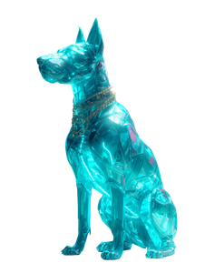 Fashionable Neon Dog V2 Vinyl Car Decal Sticker – Waterproof & UV-Resistant 8.213333333333333"