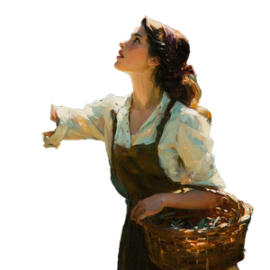 Olive Harvest Woman V3 Vinyl Car Decal Sticker – Waterproof & UV-Resistant 3.4133333333333336"