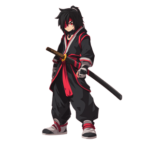 Anime Shadowmane Swordsman Vinyl Car Decal Sticker – Waterproof & UV-Resistant 6.826666666666667"