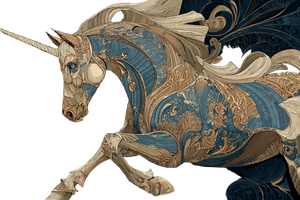 Mythical Unicorn Elegance V2 Vinyl Car Decal Sticker – Waterproof & UV-Resistant 2.986666666666667"
