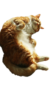 Sleeping Munchkin Cat V2 Vinyl Car Decal Sticker – Waterproof & UV-Resistant 9.706666666666667"