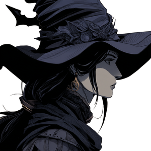 Dark Witch V4 Vinyl Car Decal Sticker – Waterproof & UV-Resistant 3.4133333333333336"