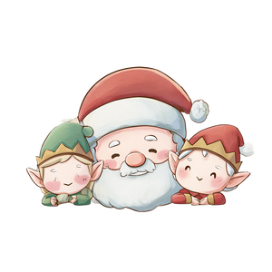Santa And Elves Vinyl Car Decal Sticker – Waterproof & UV-Resistant 3.4133333333333336" Santa And Elves Vinyl Car Decal Sticker – Waterproof & UV-Resistant 3.4133333333333336"