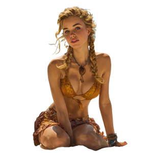 Lena At Beach V2 Vinyl Car Decal Sticker – Waterproof & UV-Resistant 3.4133333333333336"