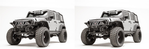 2x Aggressive Fab Fours Windshield Frame Cover | Full Frame Coverage Wrangler JK 2x Aggressive Fab Fours Windshield Frame Cover | Full Frame Coverage Wrangler JK