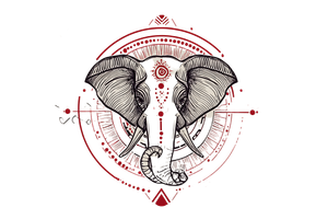 Tribal Elephant Circle V2 Vinyl Car Decal Sticker – Waterproof & UV-Resistant 5.97333333333333