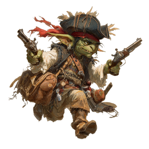 Goblin Pirate V4 Vinyl Car Decal Sticker – Waterproof & UV-Resistant 3.4133333333333336"