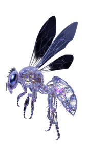 Biomechanica Bee V2 Vinyl Car Decal Sticker – Waterproof & UV-Resistant 9.706666666666667"