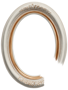 Oval Picture Frame V3 Vinyl Car Decal Sticker – Waterproof & UV-Resistant 8.213333333333333"