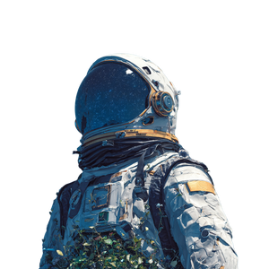 Sustainability Astronaut Vinyl Car Decal Sticker – Waterproof & UV-Resistant 6.826666666666667"