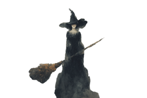 Mysterious Witch V7 Vinyl Car Decal Sticker – Waterproof & UV-Resistant 5.97333333333333