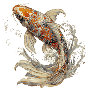 Koi To Dragon V5 Vinyl Car Decal Sticker – Waterproof & UV-Resistant 3.4133333333333336"