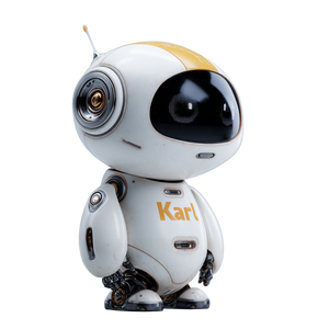 Futuristic Robot Karl Vinyl Car Decal Sticker – Waterproof & UV-Resistant 6.826666666666667"